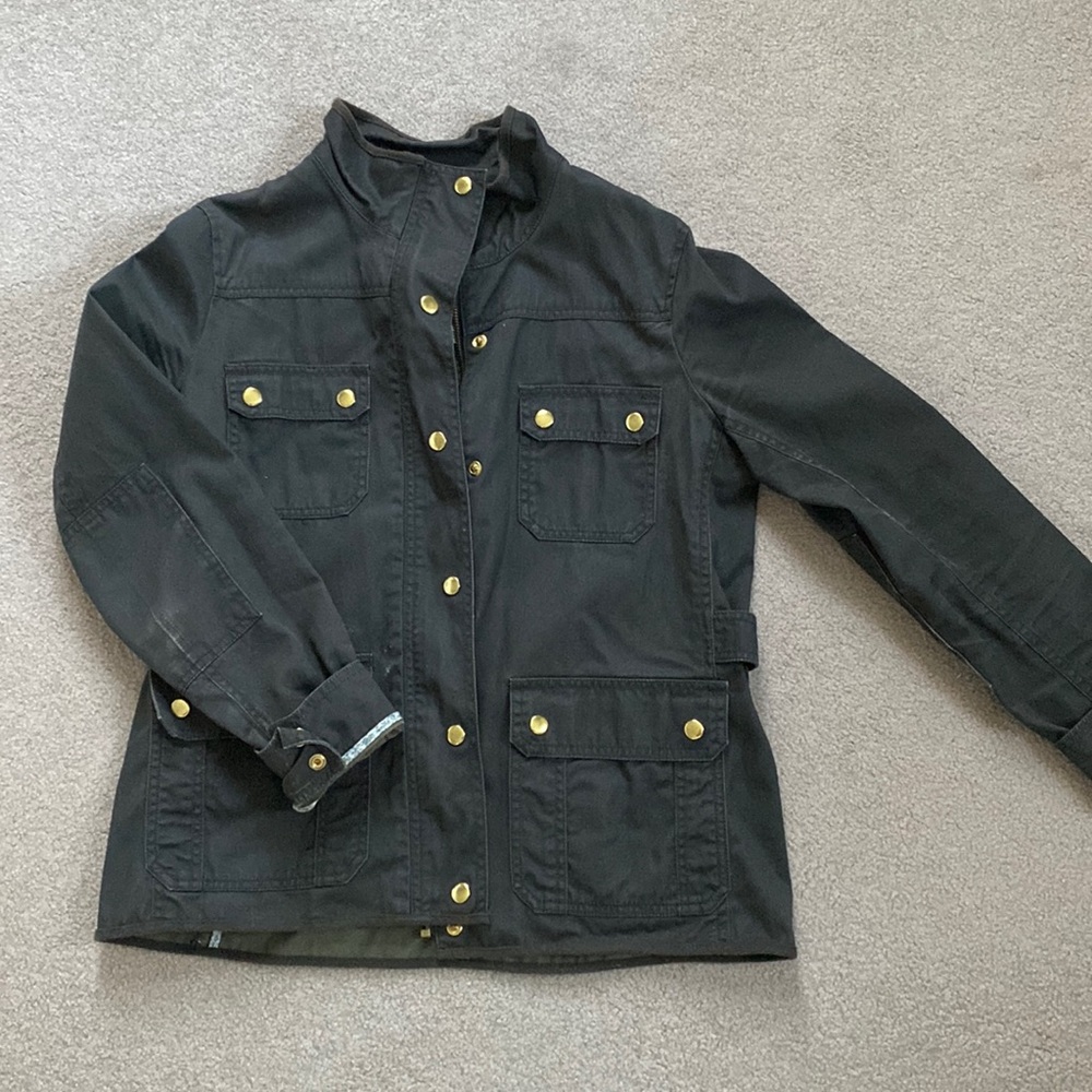 JCrew Resin-Coated Twill Field Jacket